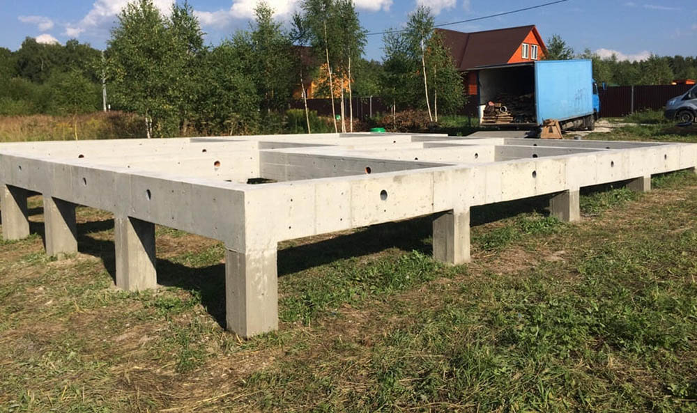 Ростверк из бетона