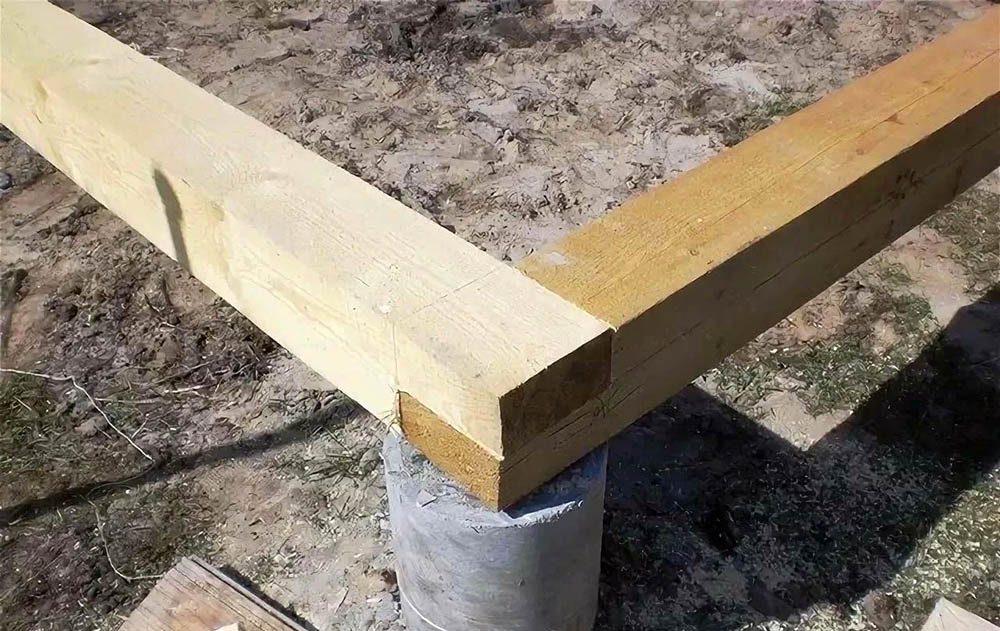 Ростверк из бруса